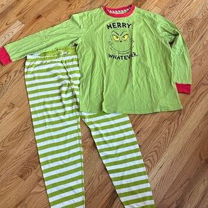 Hanna Andersson Grinch Men’s Pajama Pant & Coordinating Top